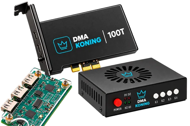 100T-set: DMA-kaart, Makcu en fuser
